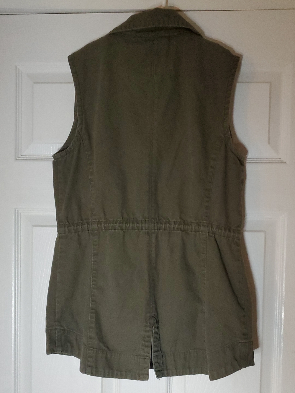 American Rag Olive Utility Sleeveless Jacket Fall Fashion - Picture 7 of 10